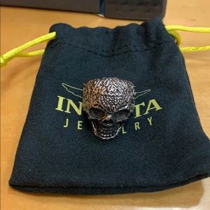 Invicta jewelry ring skull